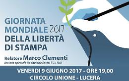 Il Club Unesco di Lucera celebrerà la "sua" Giornata Mondiale della Libertà di Stampa con Marco Clementi, giornalista RAI