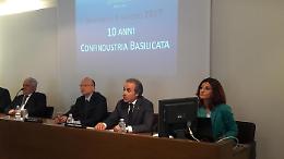 Monito da Potenza del presidente di Confindustria Boccia: «Far ripartire l'industria» 