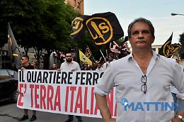 No allo "Ius soli", Forza Nuova sfila a Foggia contro il CARA e il degrado del "quartiere Ferrovia"