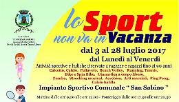 A Torremaggiore dal 3 al 28 luglio “Lo sport non va in vacanza”