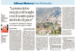 Lina Wertmuller consiglia la Basilicata