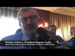 Gino Lisa, Emiliano: «Rifaremo i bandi per Foggia e Grottaglie coinvolgendo i privati»