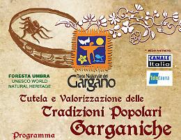 “Tutela e valorizzazione delle tradizioni popolari garganiche”, al via la rassegna promossa dal Parco del Gargano