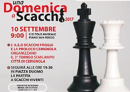 Il 10 settembre a Cerignola, "Una domenica a scacchi"
