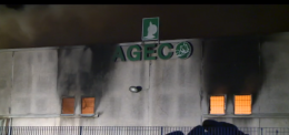 L'Ageco va in fumo, ma l'incendio non è doloso