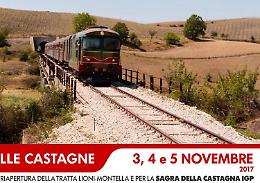 Da Foggia a Montella, il "Treno delle castagne" correrà sui binari "senza tempo" della memoria 