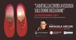 Manuela Arcuri a Cerignola per dire: «La battaglia contro la violenza sulle donne inizia da me»