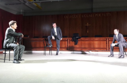 Potenza, un'aula del tribunale diventa il palco di Toghe rosso sangue
