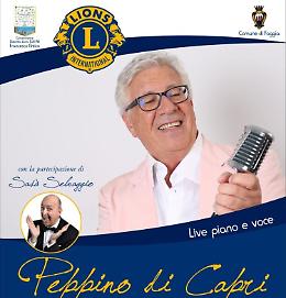Al Teatro Umberto Giordano, “Champagne” e beneficenza con Peppino di Capri 