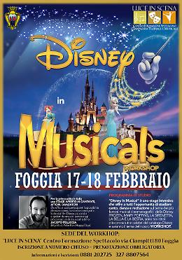 A Foggia nel fine settimana da "Luci in scena"  si canta e si balla coi Musical Disney