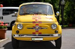 Auto storiche, Potenza-Lourdes-Lauria a bordo di una 500 del 1968