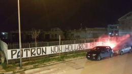 Foggia Calcio: “Patron non mollare!!!!”, spunta uno striscione davanti al carcere 