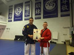 Laurea internazionale in Ju Jitsu per il foggiano Antonio la Salandra, preparatore delle Guardie Svizzere del Papa e delle star hollywoodiane