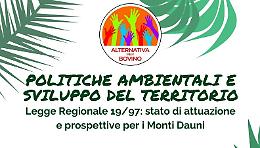 Bovino: venerdì 1 giugno incontro su politiche ambientali e prospettive per i Monti Dauni