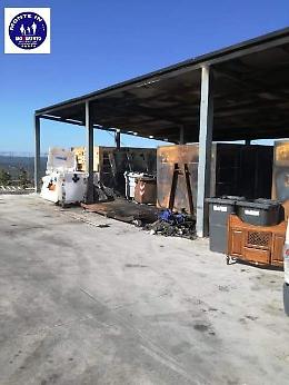 Monte Sant'Angelo: incendiate vasche dei rifiuti della ditta Tecneco