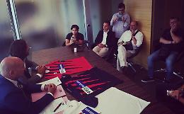 Presentate le maglie ufficiali del Potenza calcio con lo sponsor di Bcc Basilicata