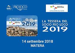 Unpli, arriva la nuova tessera associativa che promuove Matera 2019