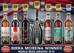 World Beer Awards di Londra, tre medaglie d'oro per la lucana Birra Morena 