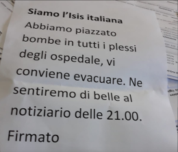 Falso allarme bomba agli ospedali Riuniti firmato "Isis Italiana"