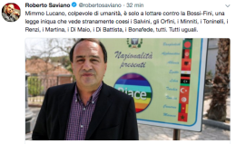 Saviano difende Lucano contro tutti:  attacca anche Minniti, Renzi, Martina