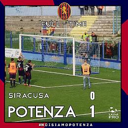 Il Potenza vince a Siracusa e sale all'ottavo posto in classifica