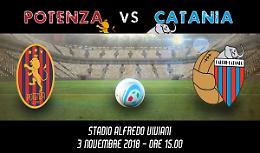 Un super Potenza piega il Catania  3 a 1  grazie alle reti di França, Strambelli e Guaita