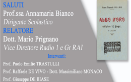 La Grande Guerra nell'albo d'oro dello storico Convitto Bonghi
