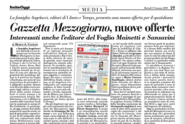 I cronisti della Gazzetta del Mezzogiorno incrociano le braccia. Il giornale, che oggi non è in edicola, è conteso tra tre cordate. E all'orizzonte si prevedono pesanti tagli