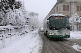 Allerta neve, domani scuole chiuse a Potenza