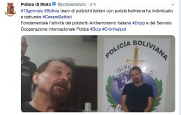 Catturato il terrorista Battisti, Perruggini: «Ora l'estradizione»