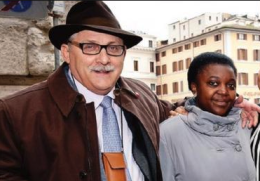 Calderoli la paragona ad un orango e viene giustamente condannato, ora il marito della Kyenge si candida con la Lega