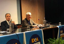 Quagliariello a Potenza per sostenere la lista di Nicola Benedetto: «Abbattere il muro della regione rossa»