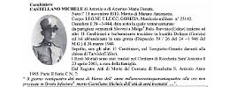 Rocchetta Sant'Antonio ricorda il suo Michele Castellano