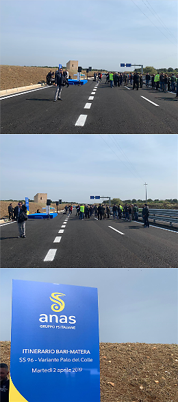 Bari-Matera, il ministro Toninelli inaugura il tratto Ss96