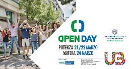 Unibas, tornano gli Open day per le future matricole