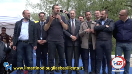 Potenza, la volata di Salvini per Guarente. «Che fine hanno fatto i Pittella's?»