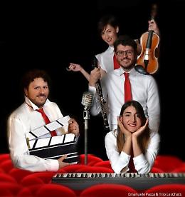 La musica del grande cinema al "Santa Chiara" con Emanuele Pacca e il trio "Les Chats".