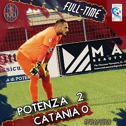 Il Potenza domina il Catania: al Viviani finisce 2 a 0