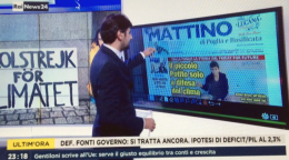 Potito e Greta allo specchio sul "Friday for future"