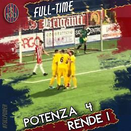 Il Potenza ne fa 4 al  Rende, adesso c'è la Reggina