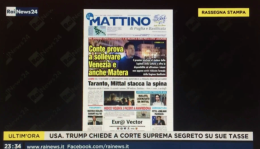 Acqua alta per Conte tra Taranto, Venezia e Matera