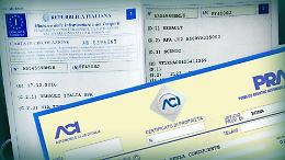 Scoperti in una cantina a Foggia 18.700 certificati di immatricolazione auto 