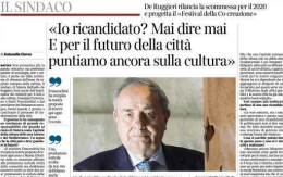 Matera, «In politica mai dire mai»: Raffaello De Ruggieri non esclude una ricandidatura
