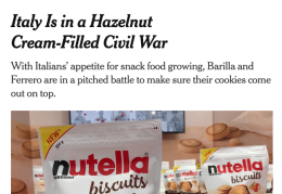 I Nutella biscuits di Balvano finiscono sul New York Times per la «Guerra civile alla crema di nocciola»