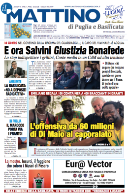 Ad agosto Salvini perde la testa e il Governo gialloverde resta in mutande
