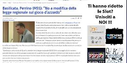 Beffa clamorosa: Perrino lancia in resta contro le ludopatie finisce sui siti che promuovono il gioco d'azzardo