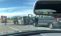 Scontro tra tifosi di Lecce e Bari sull'A16 vicino Candela, Ghirelli: «Inorridito, fuori i nomi dei delinquenti»