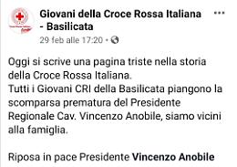 L’abbraccio dei social al presidente regionale della Croce rossa Vincenzo Anobile