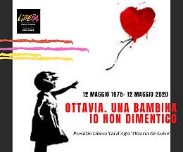Per non dimenticare Ottavia la mobilitazione di Libera è social