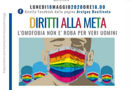 “Diritti alla meta: L'omofobia non è roba da veri uomini”. L’evento lucano per la Giornata internazionale contro l’omofobia e la transfobia
